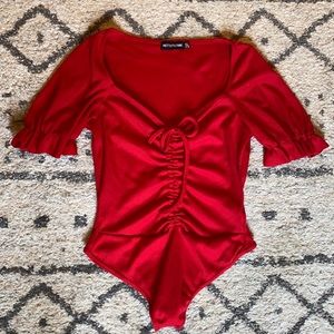 Sexy Red Bodysuit